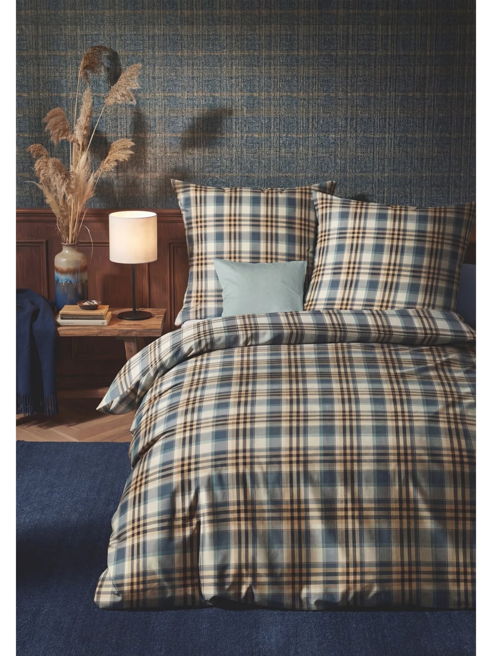 fleuresse Bettwäsche Flanell LECH in Blau