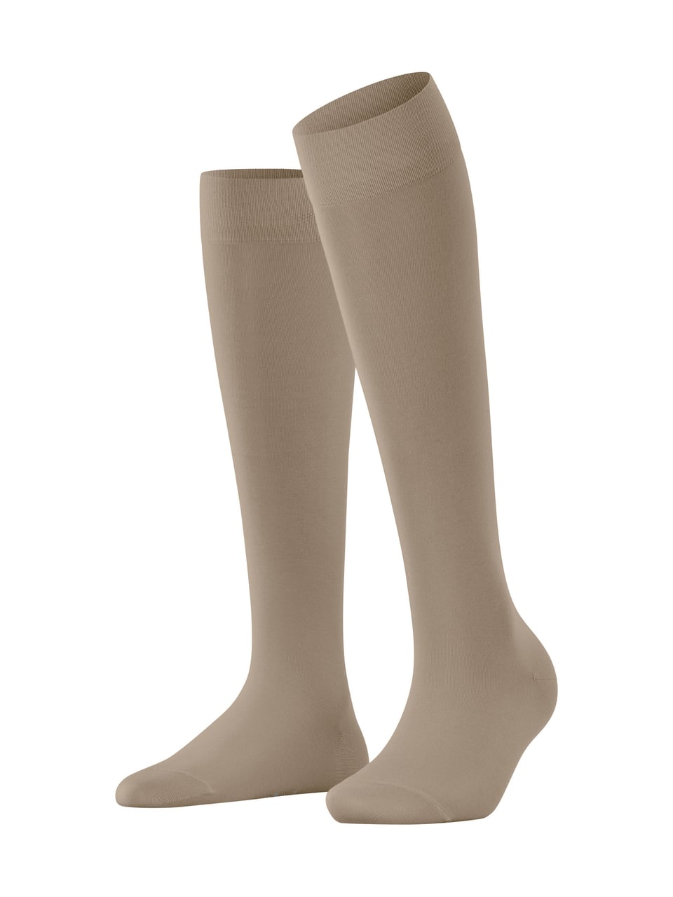 FALKE Cotton Touch KH Damensocken & Kniestrümpfe in Nude – Bild 1