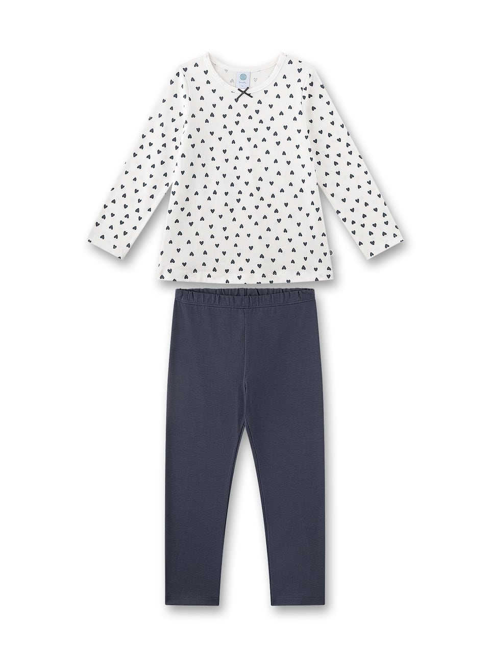 Sanetta Pyjama 1/1, 233843 233844 Nachtwäsche in White Pebb – Bild 1