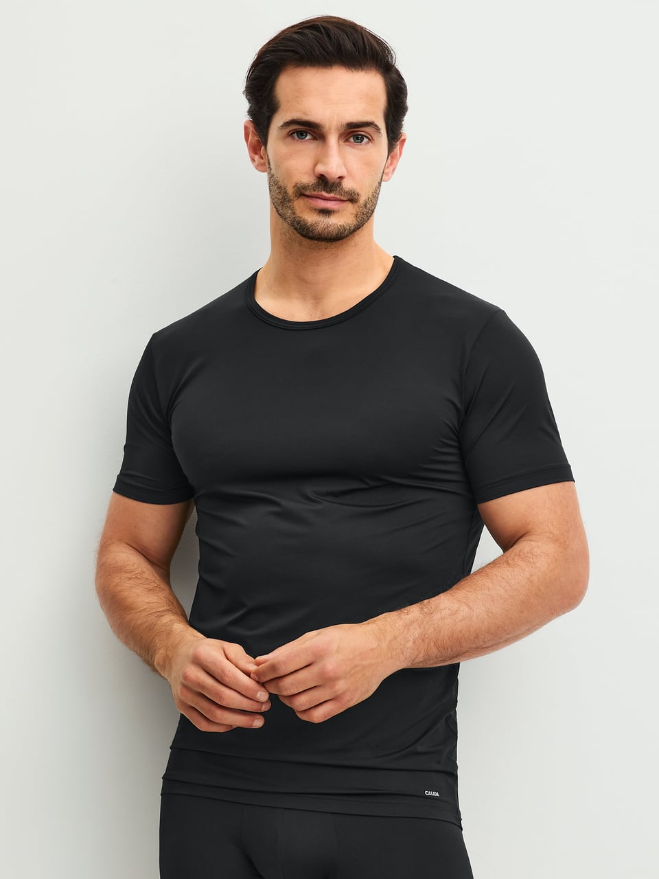 Calida HERREN T-Shirt in Schwarz – Bild 1