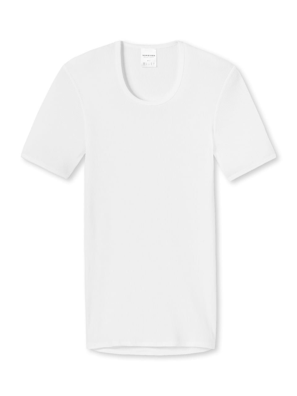 Schiesser Jacke 1/2 T-Shirt in Weiss – Bild 1