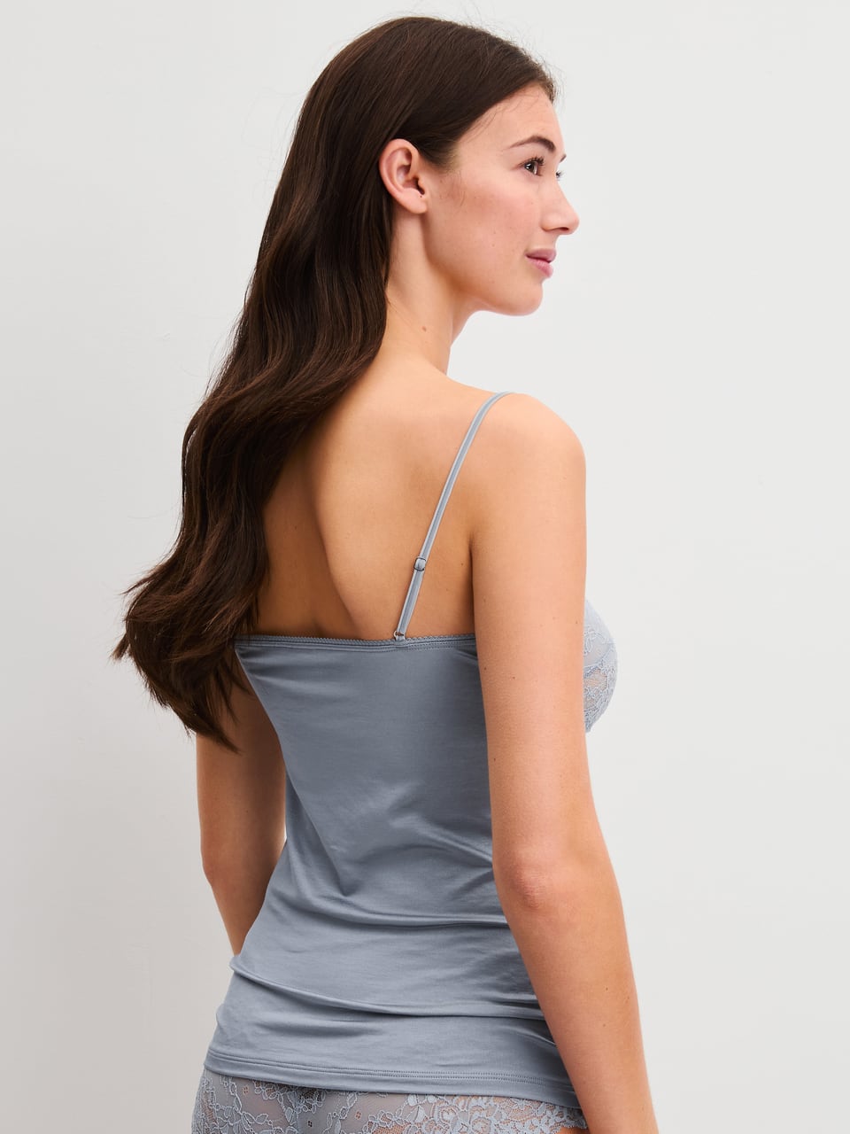 Calida DAMEN Spaghetti-Top Oberteile in Passat Grey – Bild 1