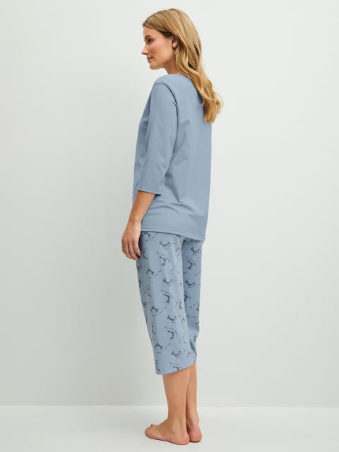 Calida DAMEN Pyjama 3/4 Schlafanzug