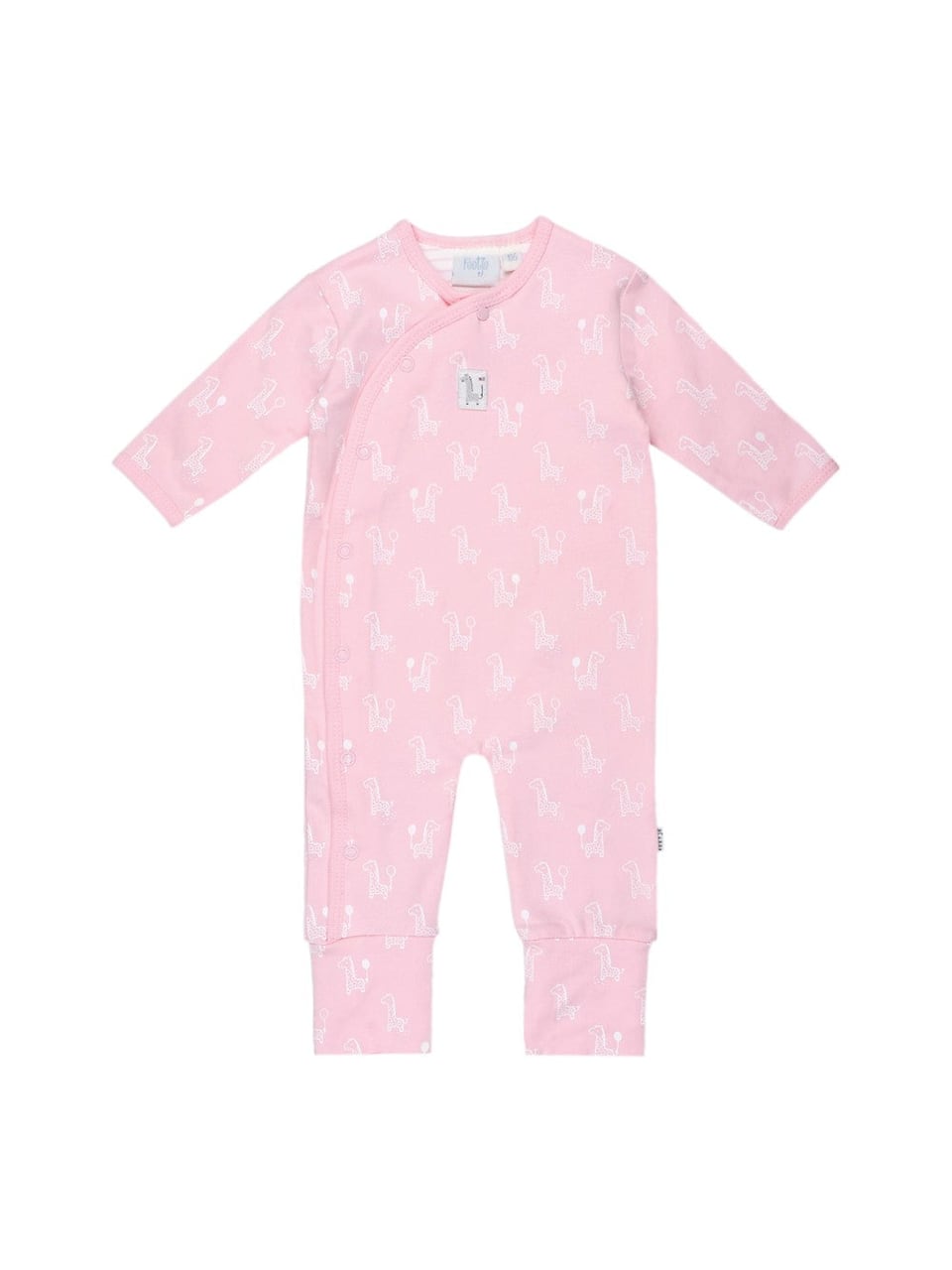 Feetje Pak omslagvoet - Giraffe Overall in Roze – Bild 1