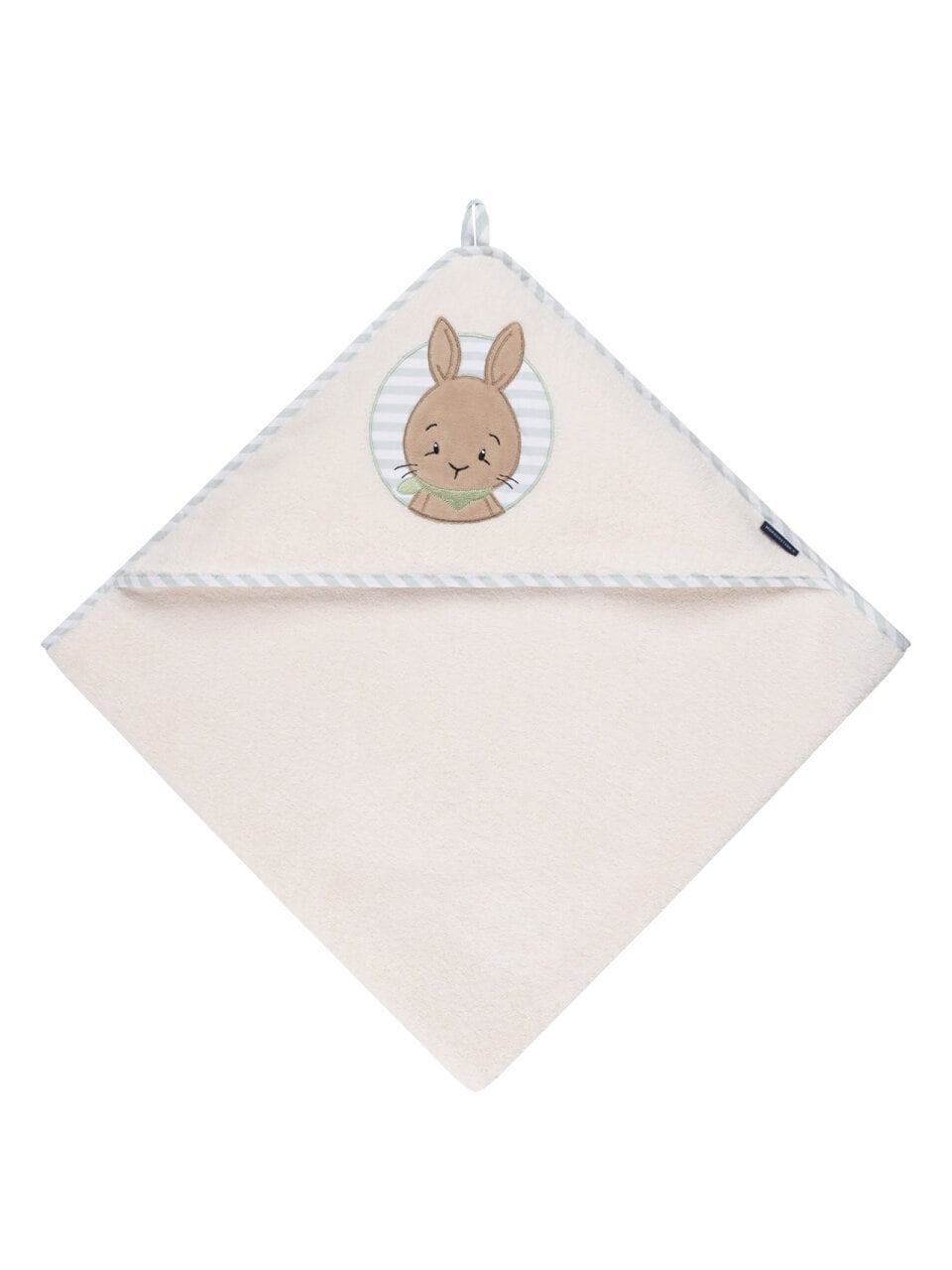 Morgenstern® HASE Kapuzentuch Frottier in Creme/Natur