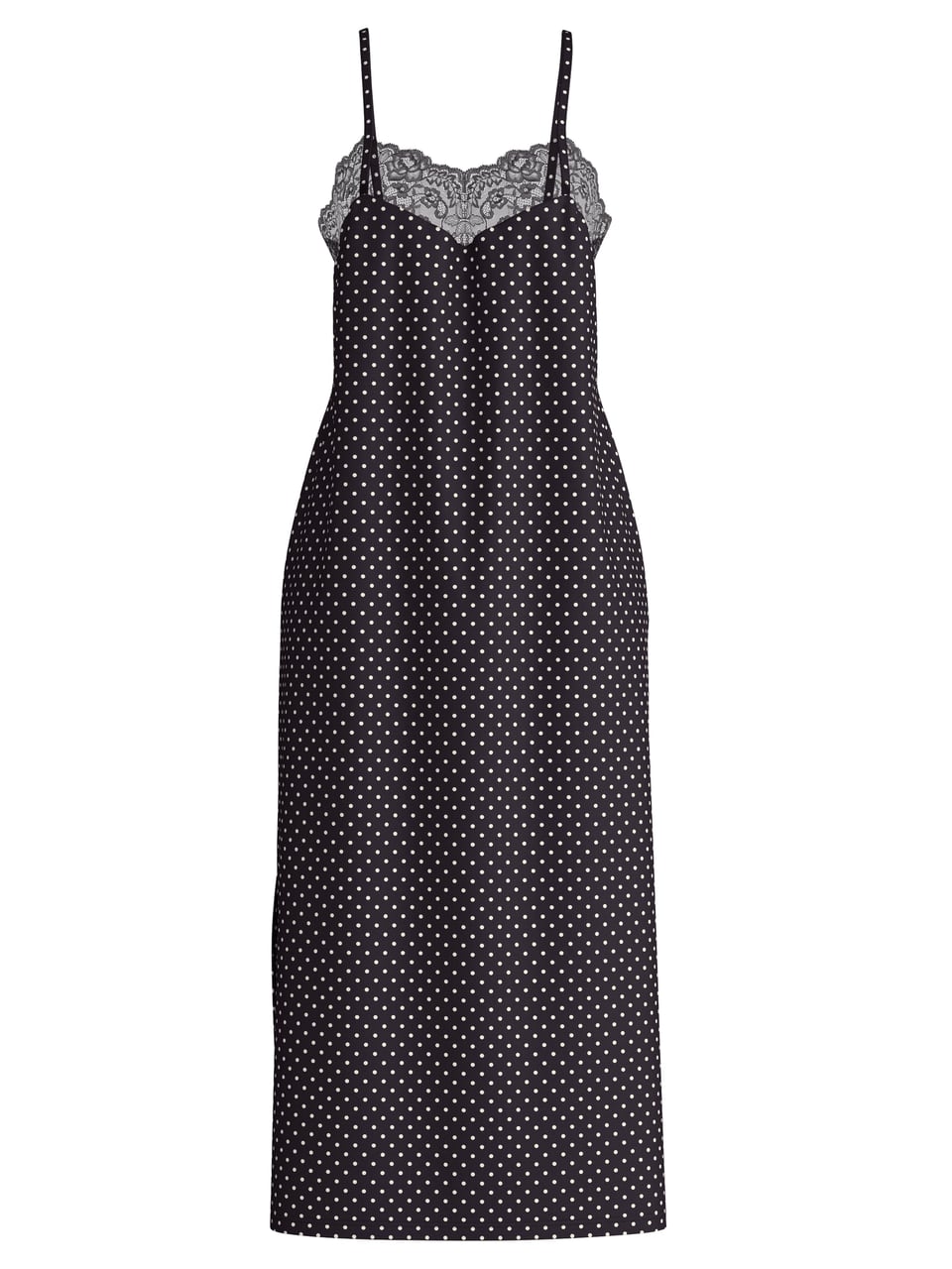 Calida DAMEN Spaghetti-Nachthemd in Schwarz – Bild 1
