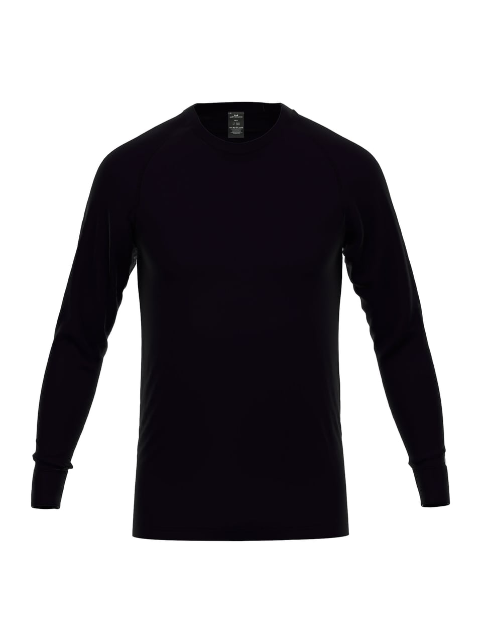 Ceceba Shirt 1/1, O-Neck in Schwarz-Dunkel-Uni – Bild 1
