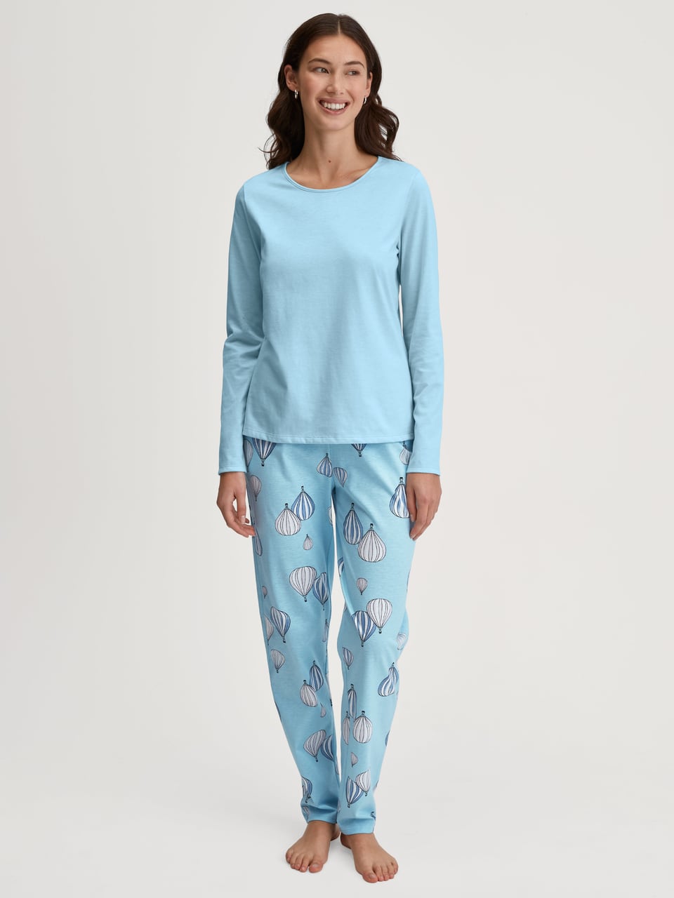Calida DAMEN Shirt langarm Spencer in Cascade Blue – Bild 1