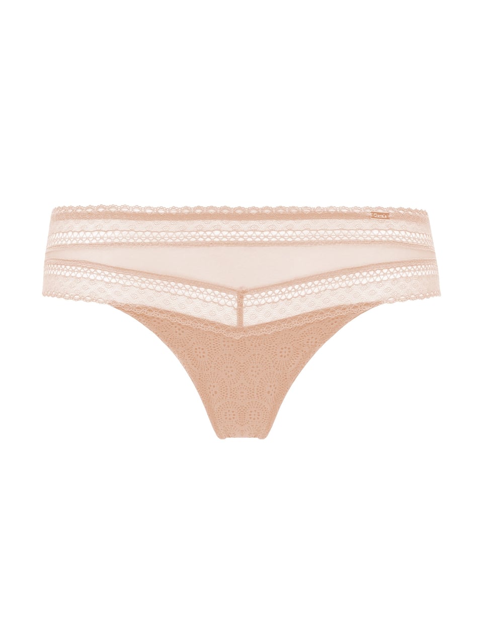 Chantelle Lingerie Festivite Li Un. Slip Verfuehr. Normal G. in Beige Dore – Bild 1