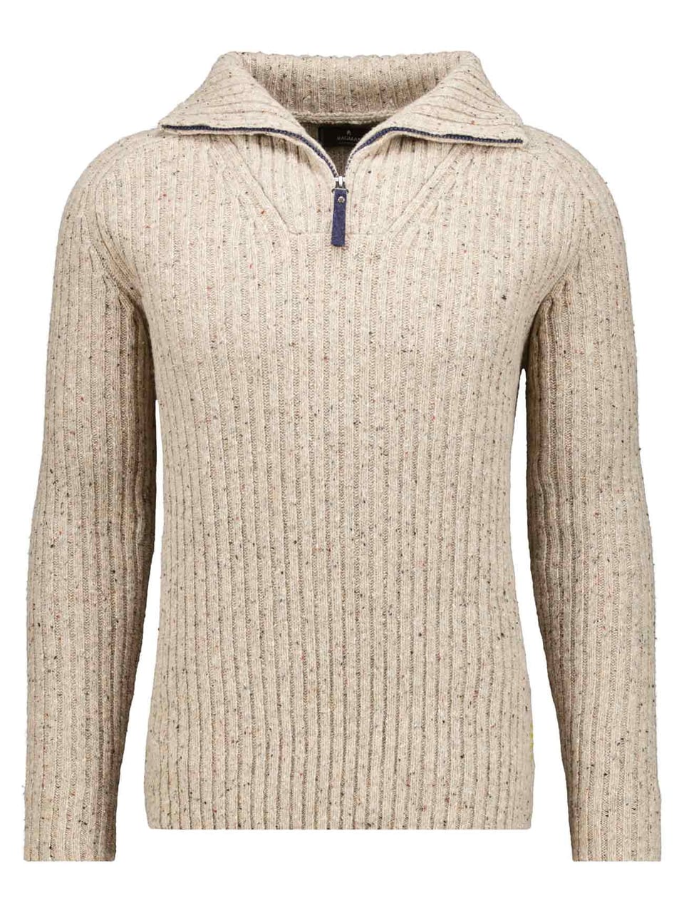 Ragman Mock neck zipper solid Pullover & Strickjacken in Leinen – Bild 1