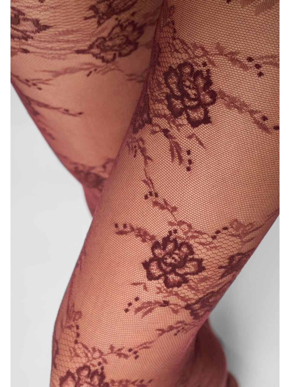 Oroblu Collant Pure Lace in Bordeaux 11 – Bild 1
