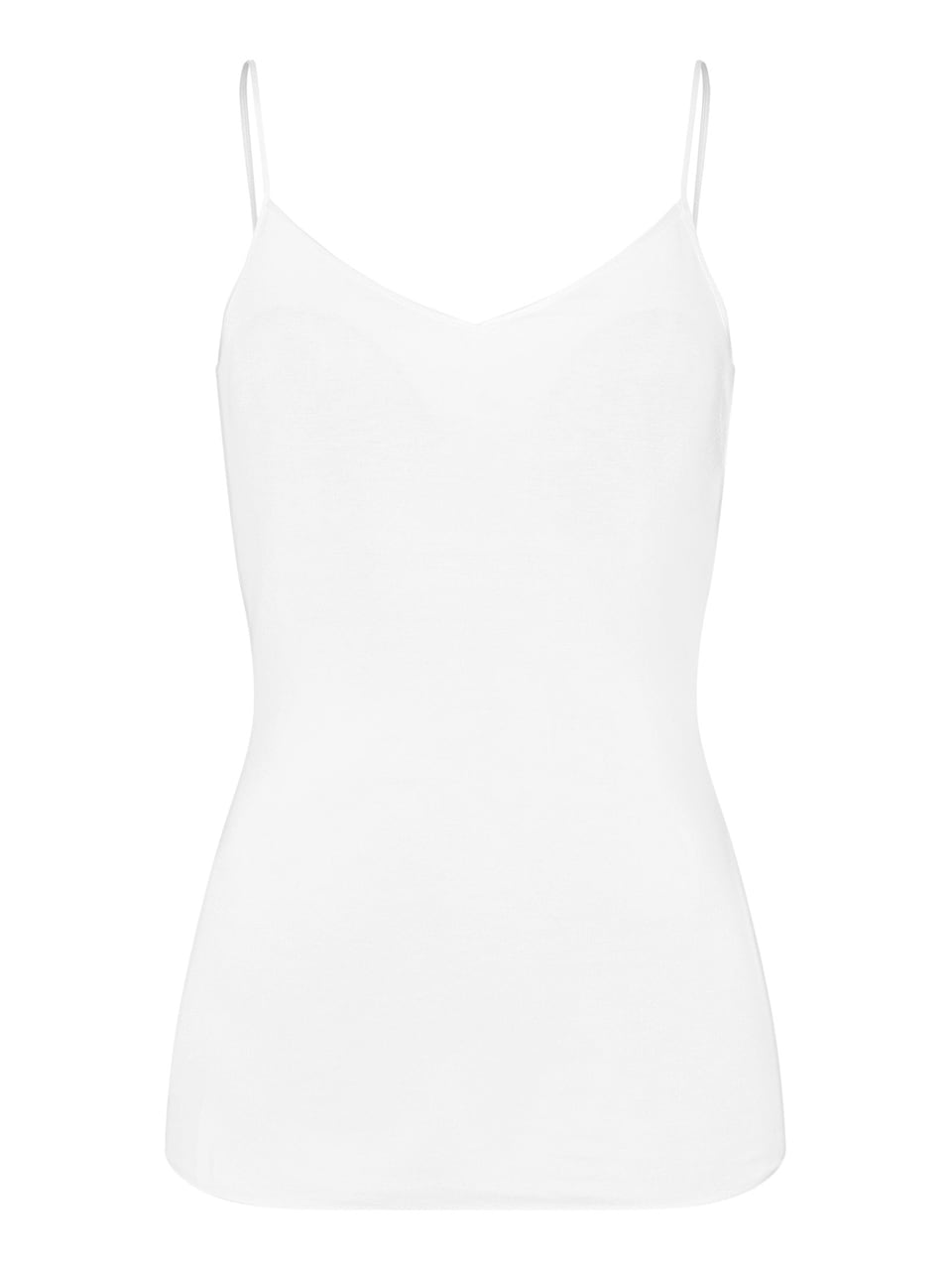 Hanro Spaghetti Top Padded Oberteile in White – Bild 1