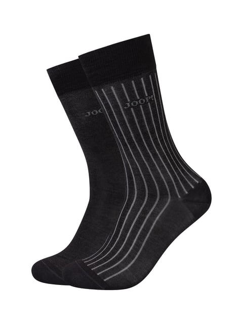 Joop! Men premium essentials merc cotton stripe Socks 2p black
