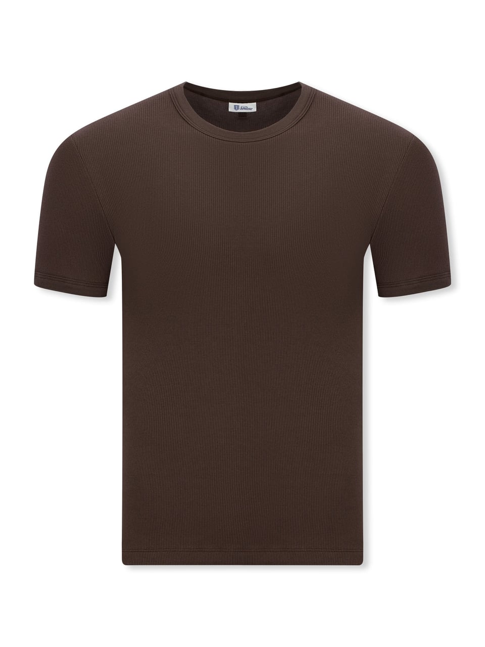 Schiesser Shirt 1/2 - Friedrich Unterhemd in Deep Brown – Bild 1