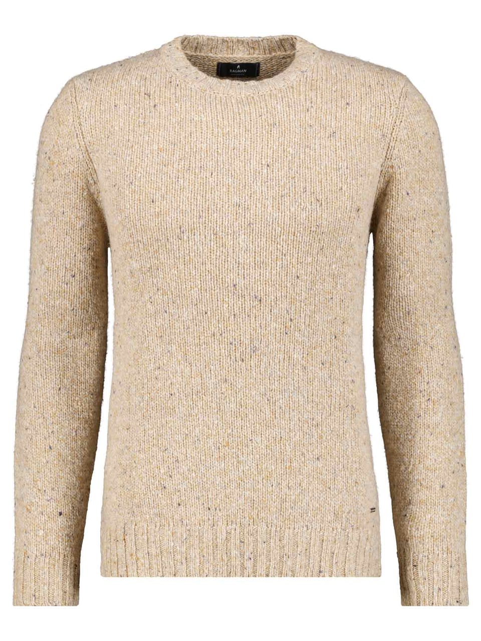 Ragman Roundneck Pullover & Strickjacken in Taupeg Mou – Bild 1