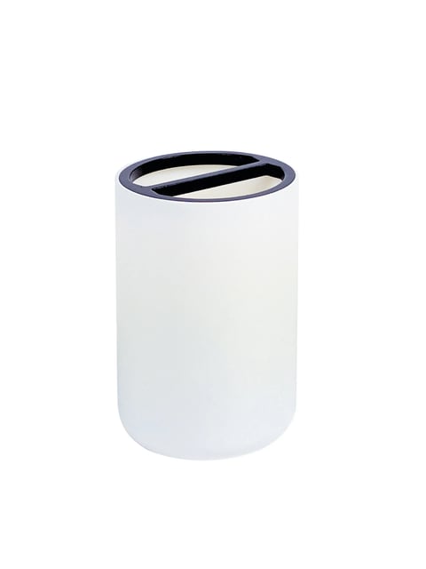 kela Becher MILOS weiß-schwarz Bad-Accessoires