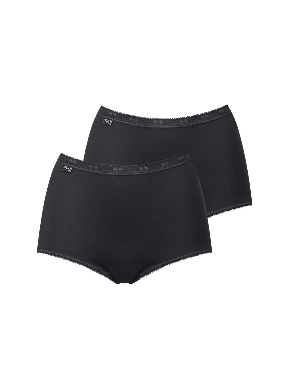 Triumph sloggi Basic+ Maxi 2P Unterteile in Black – Bild 1