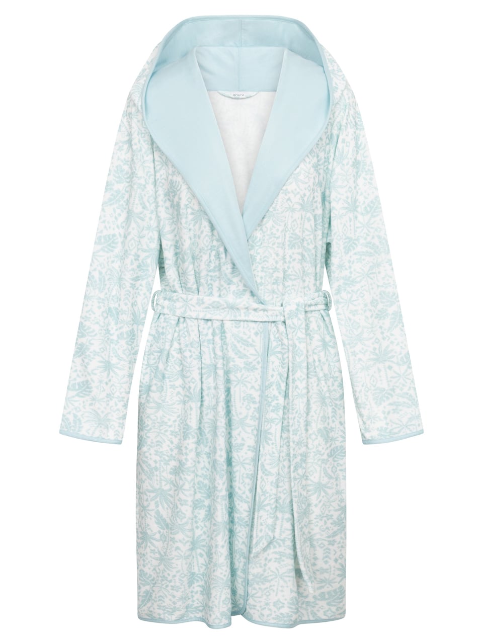 Rösch Robe,1/1 sleeve, wrap around, pocke Bademantel in Cool Mint – Bild 1