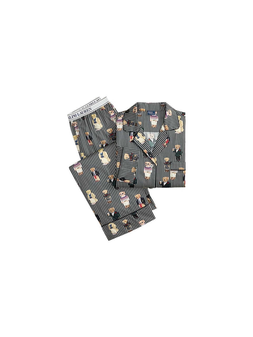 Ralph Lauren Madison PJ Set Schlafanzug in Winter Bear – Bild 1