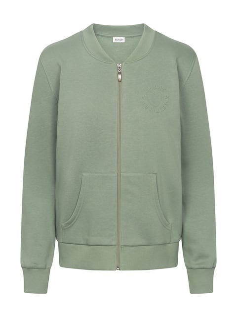 Rösch Jacket, 1/1 sleeve, round neck, zip Homewear