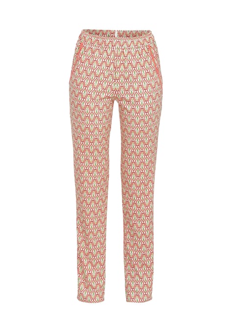 Ringella Lange Hose im floralen Ornament-Dessin light red Schlafanzug