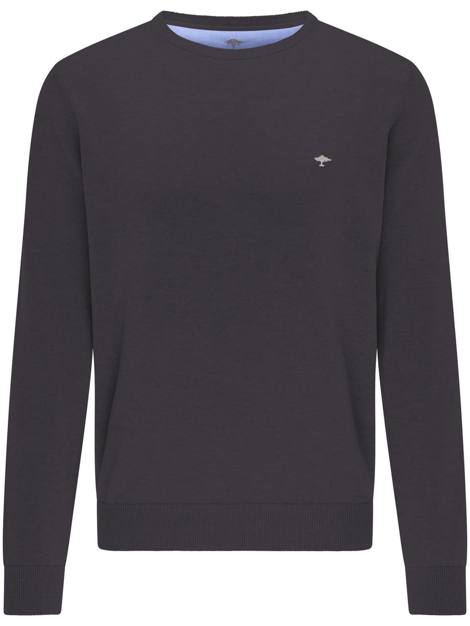 Fynch-Hatton O-Neck Pullover & Strickjacken in Charcoal – Bild 1