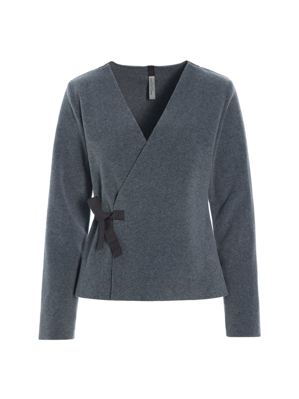 Henriette Steffensen Blouse Wrap Grey Homewear – Bild 1