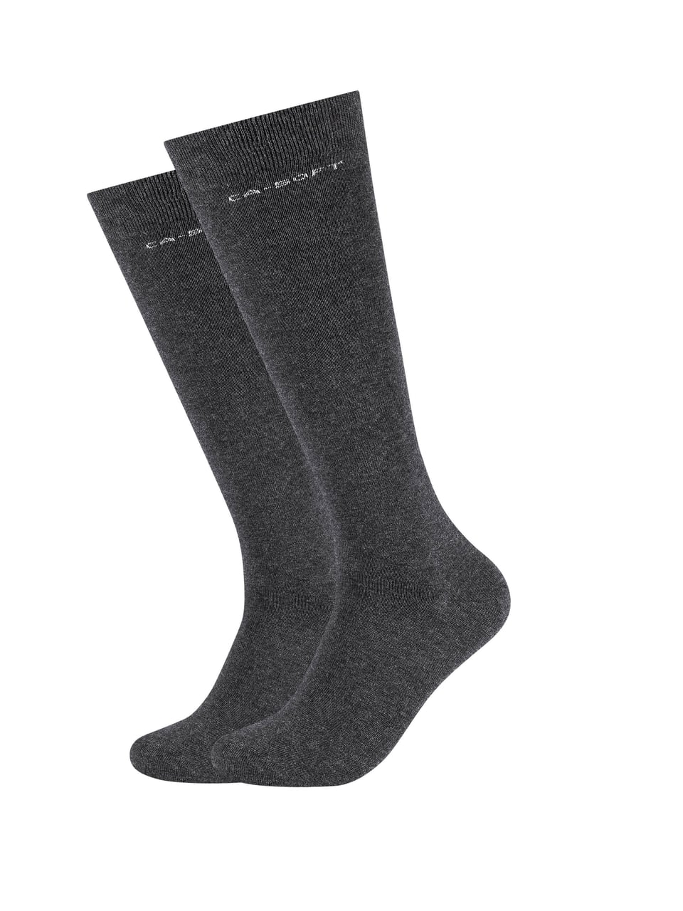 camano Unisex ca-soft Knee-high 2p basic anthracite Socken