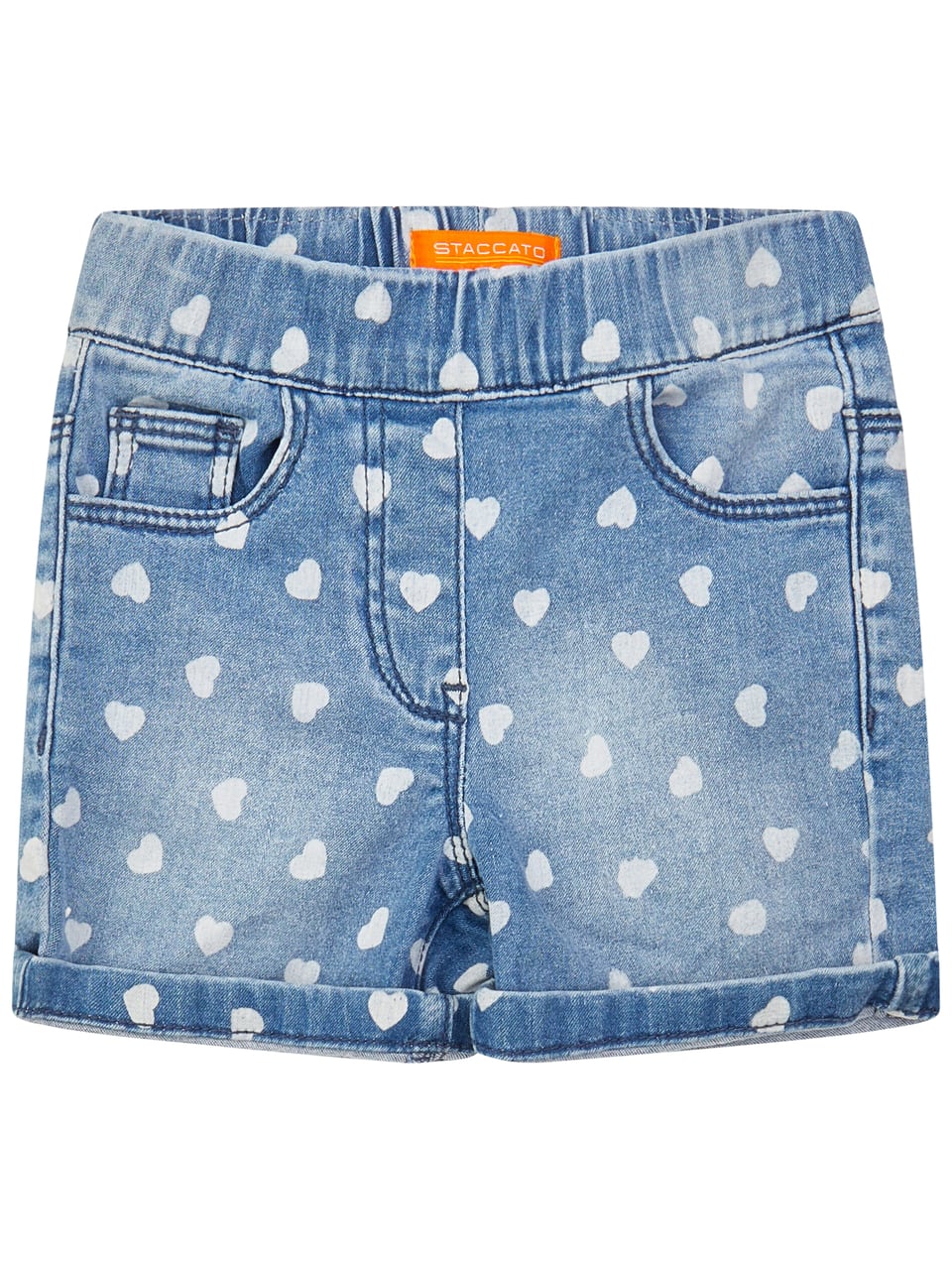 Staccato Md.-Denim-Shorts Hosen in Mid Blue Denim-Aop – Bild 1
