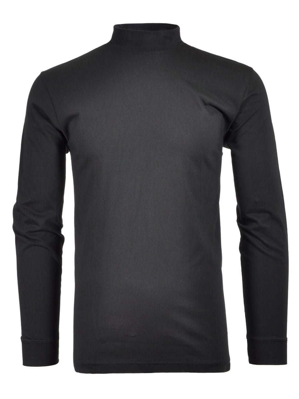 Ragman Mock neck T long sleeve Polohemd & T-Shirt in Schwarz – Bild 1