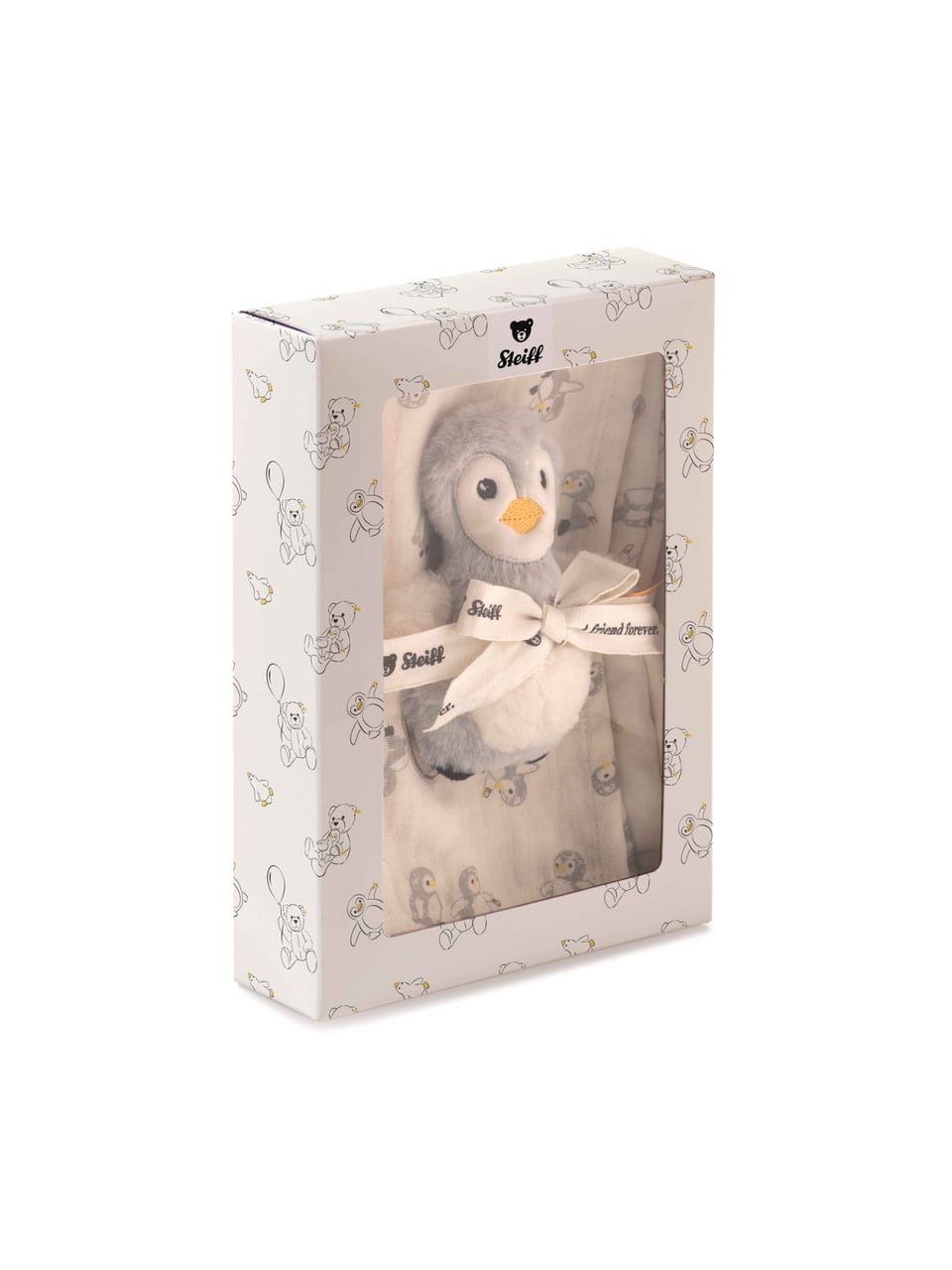 Steiff Geschenkset Lio Pinguin Greifling 2tlg. in Mehrfarbig – Bild 1