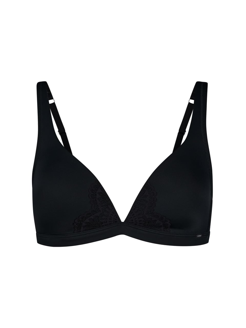 Skiny Bodywear Da. Triangel gepaddet BH in Black – Bild 1