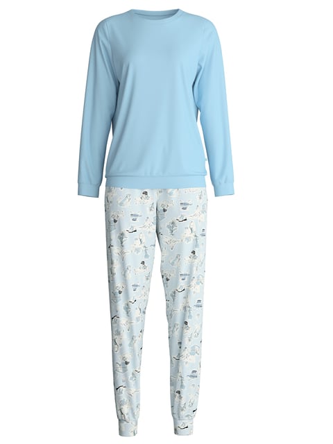 Calida DAMEN Pyjama mit Bündchen Schlafanzug