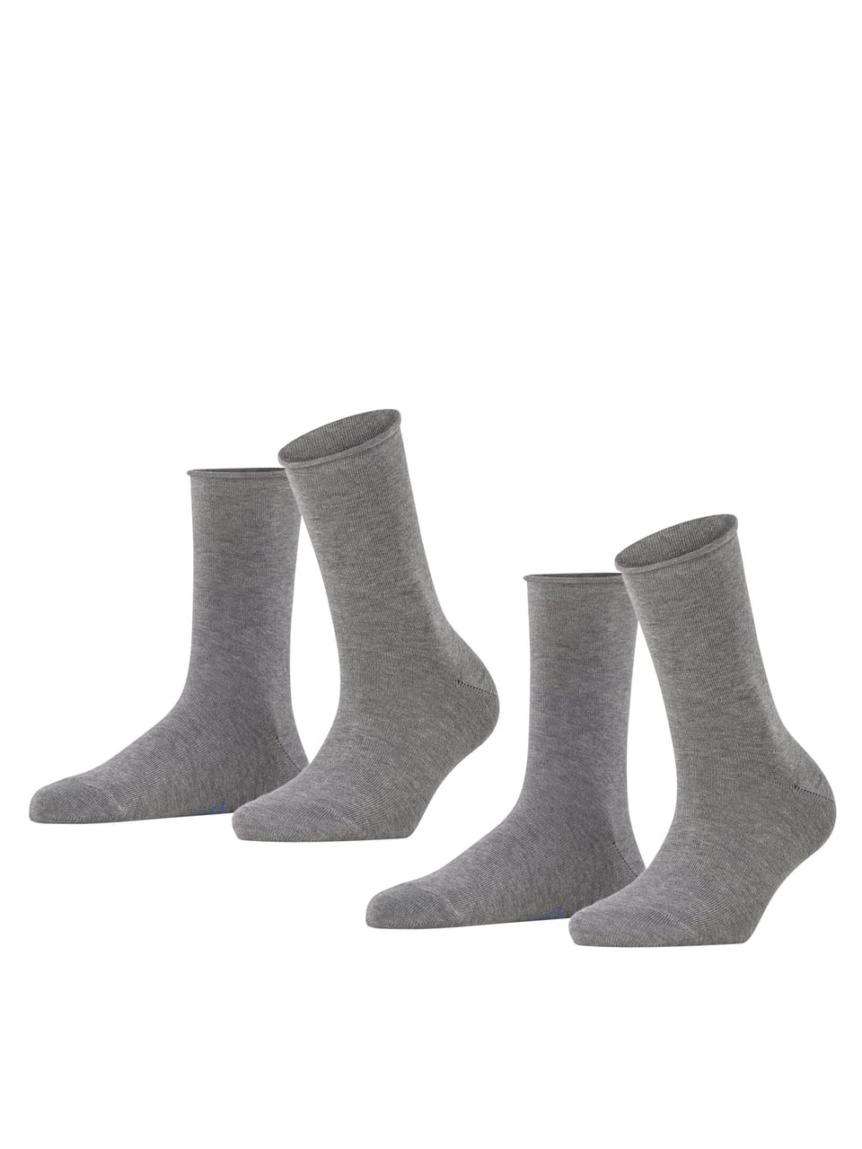 Falke Happy Dp So Damensocken & Kniestrümpfe in Light Greymel – Bild 1