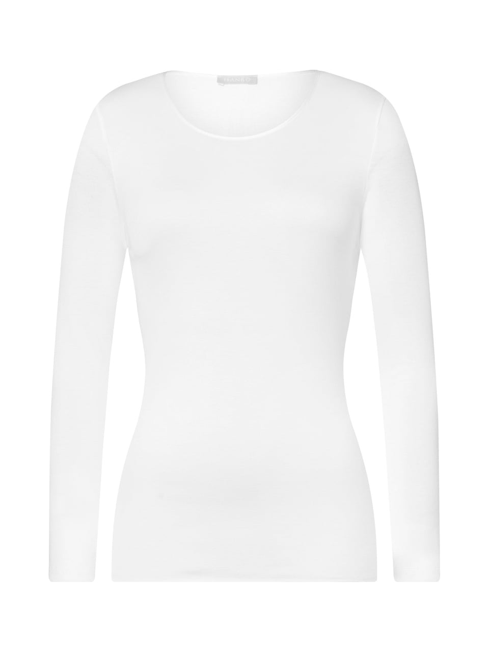 Hanro Shirt 1/1 Arm Oberteile in White – Bild 1