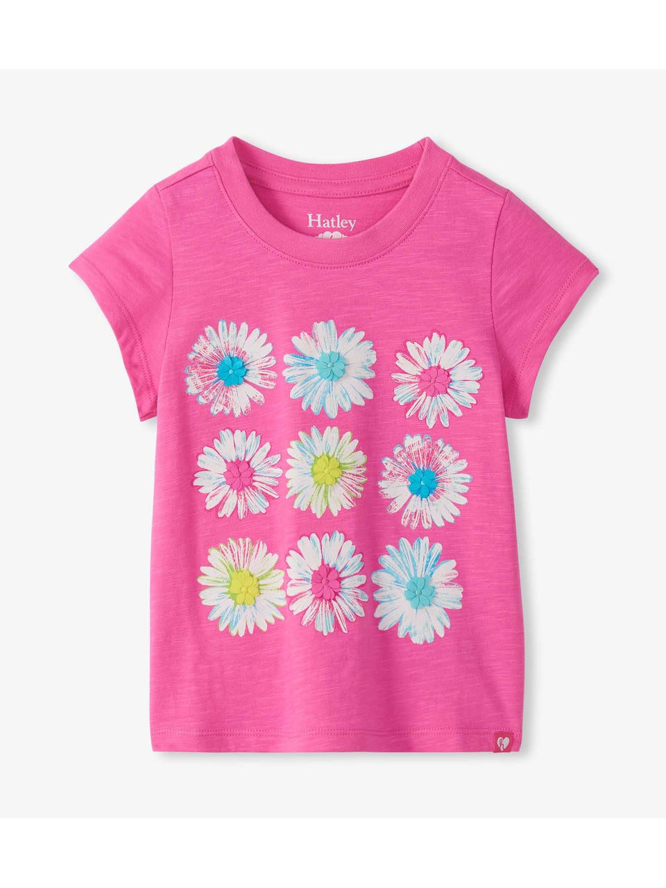 Hatley party flowers graphic tee Oberteile in Strawberry Moon – Bild 1