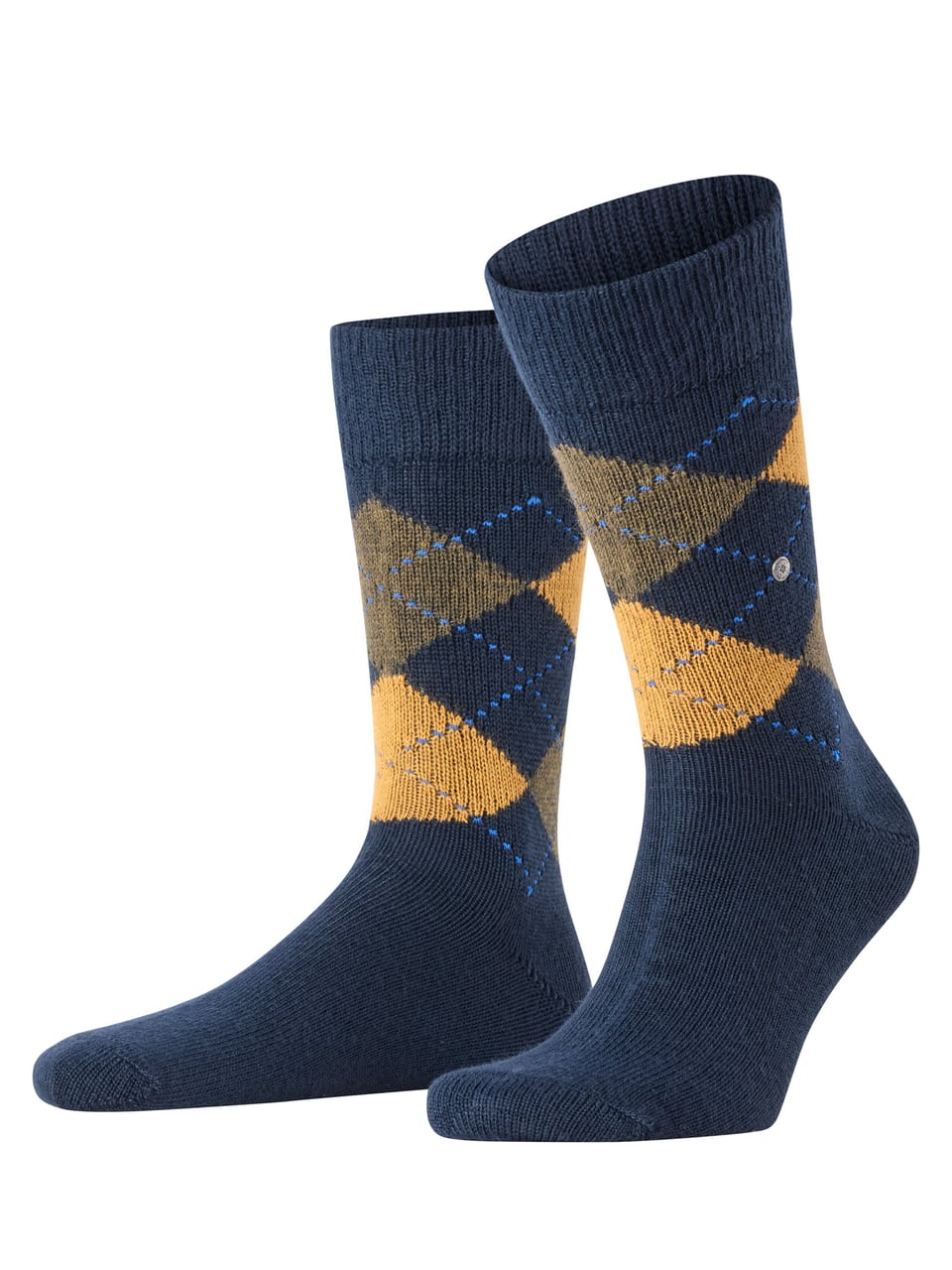 Burlington Preston SO Herrensocken in Dark Navy – Bild 1