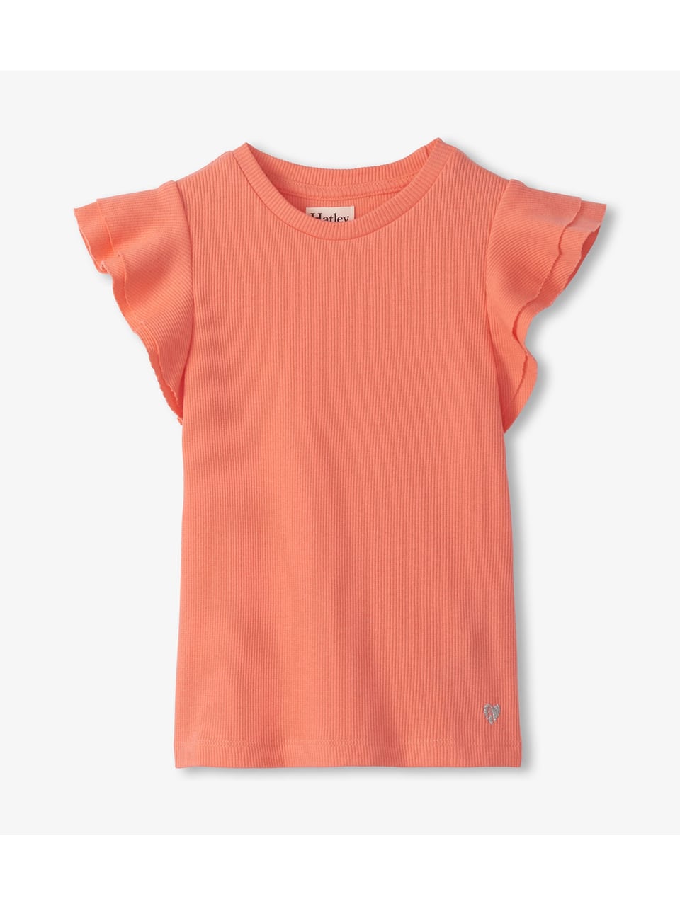 Hatley coral fusion ruffle sleeve tank Oberteile in Fusion Coral – Bild 1