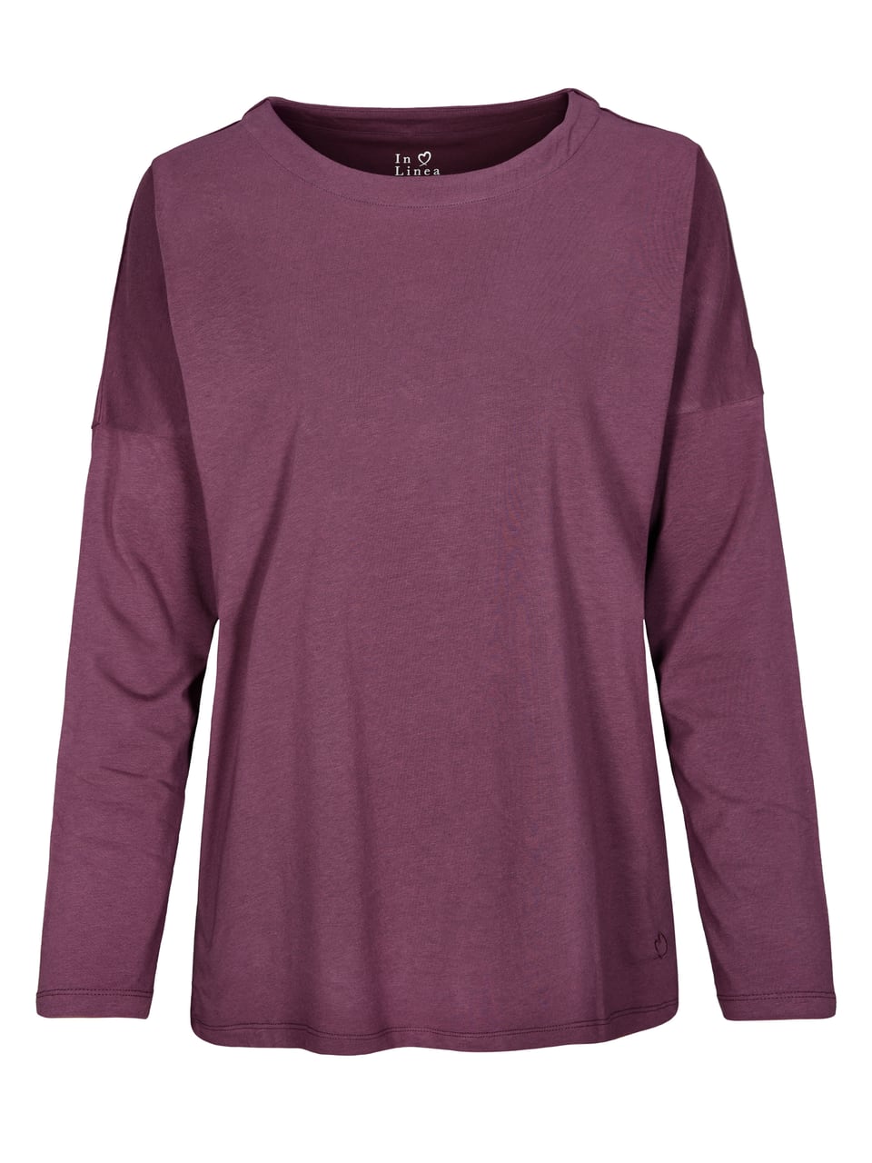 InLinea Da.-Shirt Soft Stretch Schlafanzug in Wine