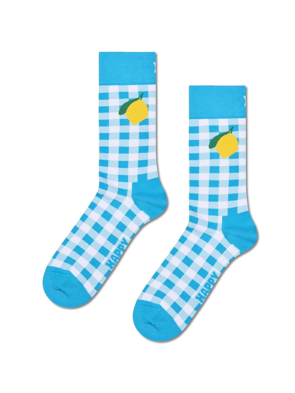 Happy Socks Gingham Lemon Sock – Bild 1