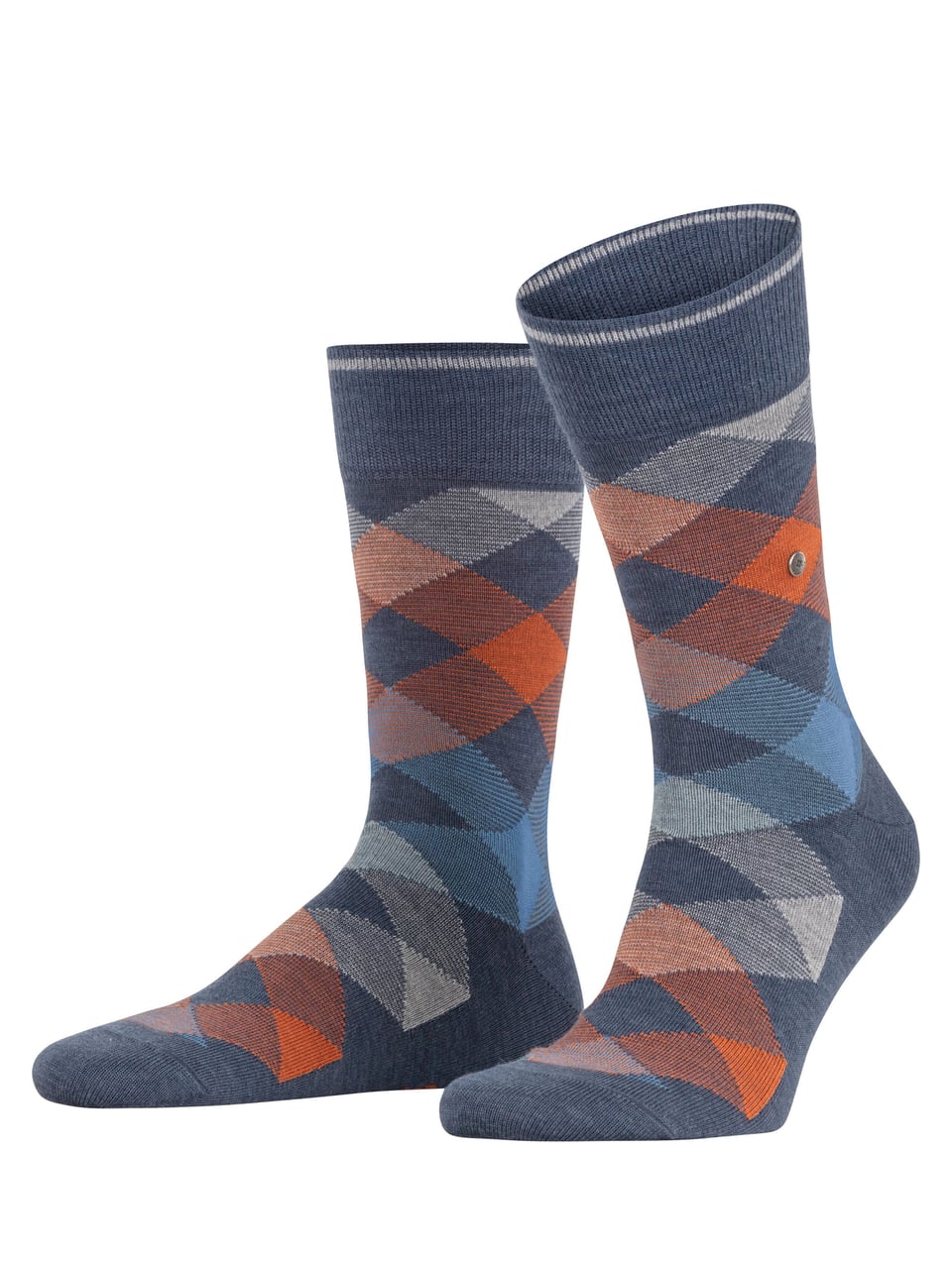 Burlington Newcastle SO Herrensocken in Dark Blue Mel – Bild 1