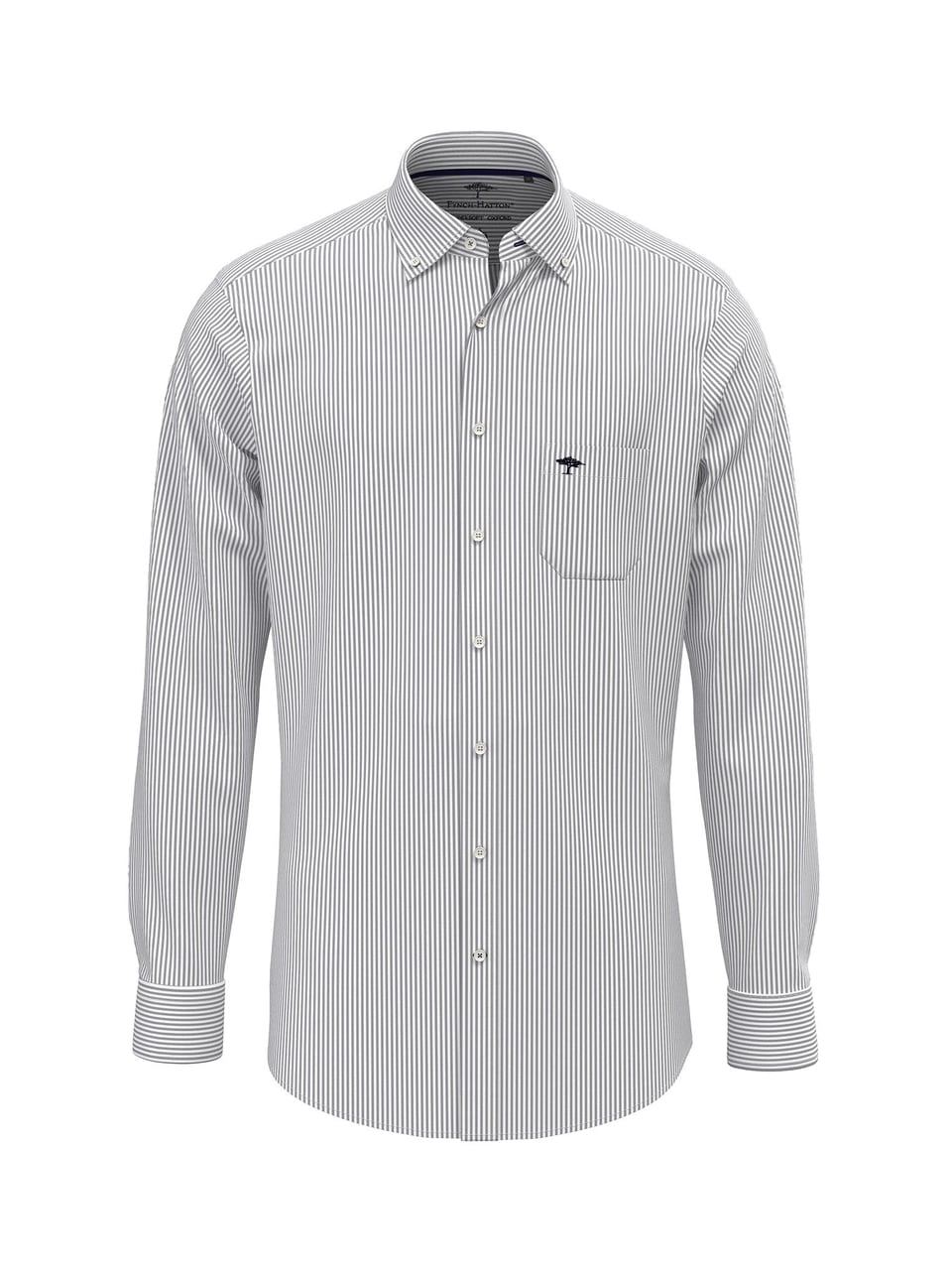 Fynch-Hatton All Season Oxford Shirt, 1/1, B.D. Hemd NOS in Navy Stripe – Bild 1