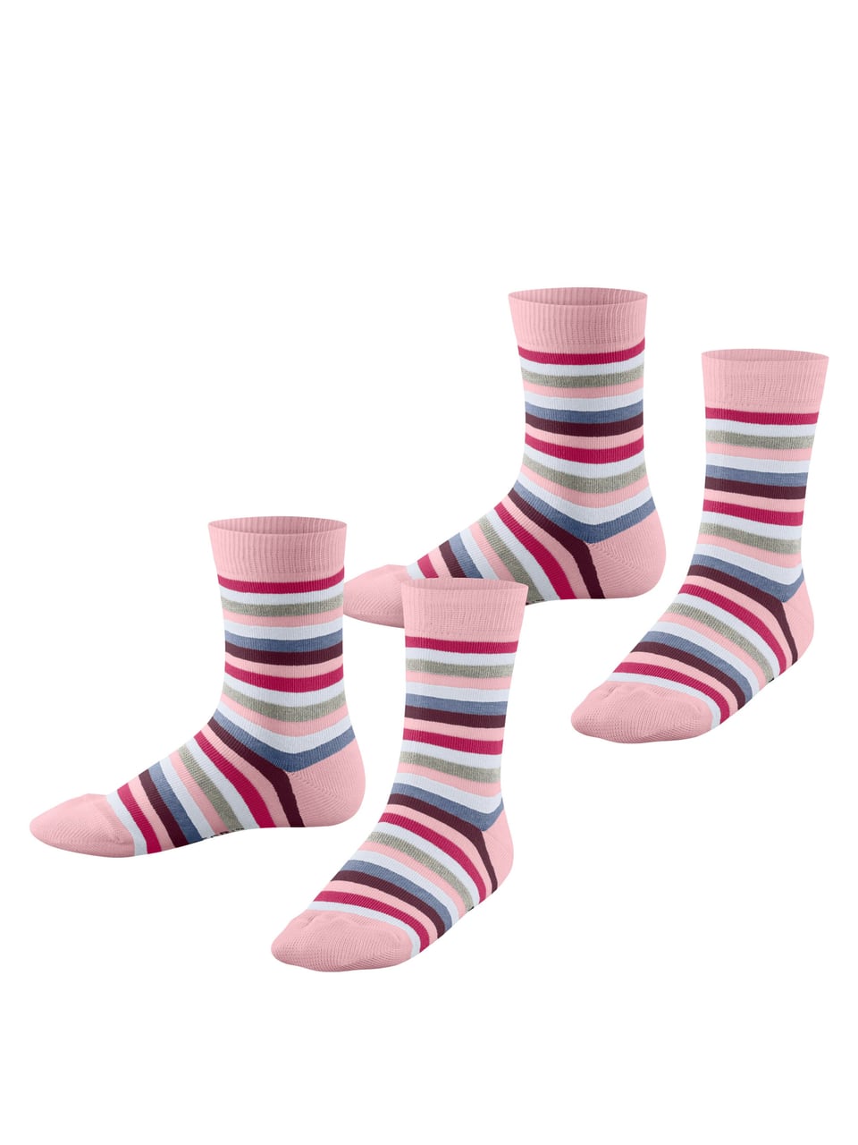 Falke Playful Stripe SO 2P Strümpfe in Orchid – Bild 1