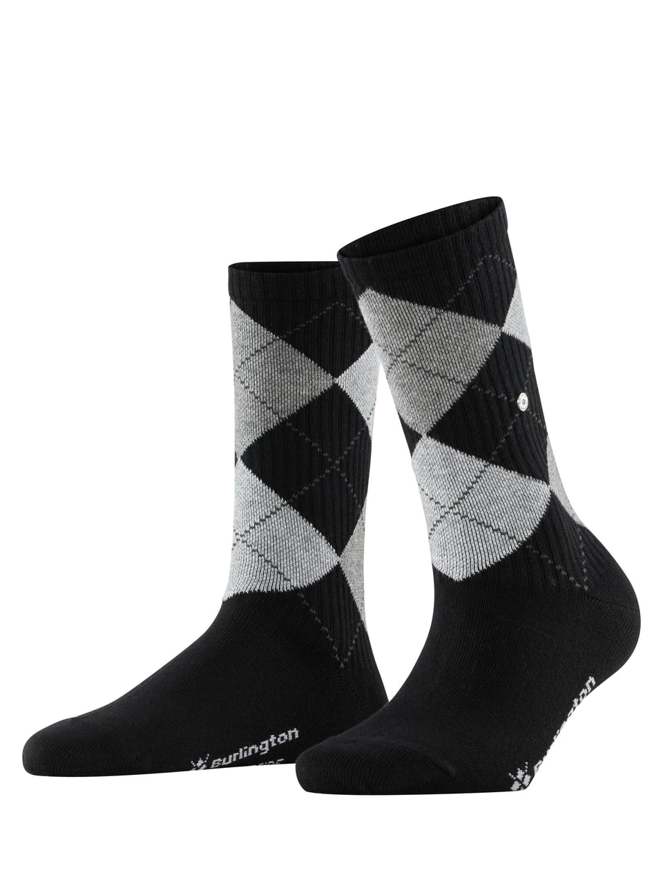 Burlington Rib Courtside SO Damensocken & Kniestrümpfe in Black – Bild 1