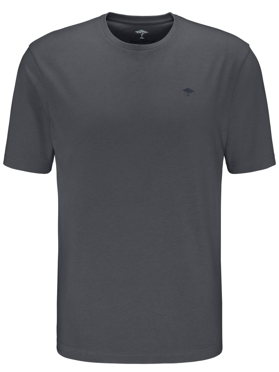 Fynch-Hatton T-Shirt, O-Neck in Asphalt – Bild 1