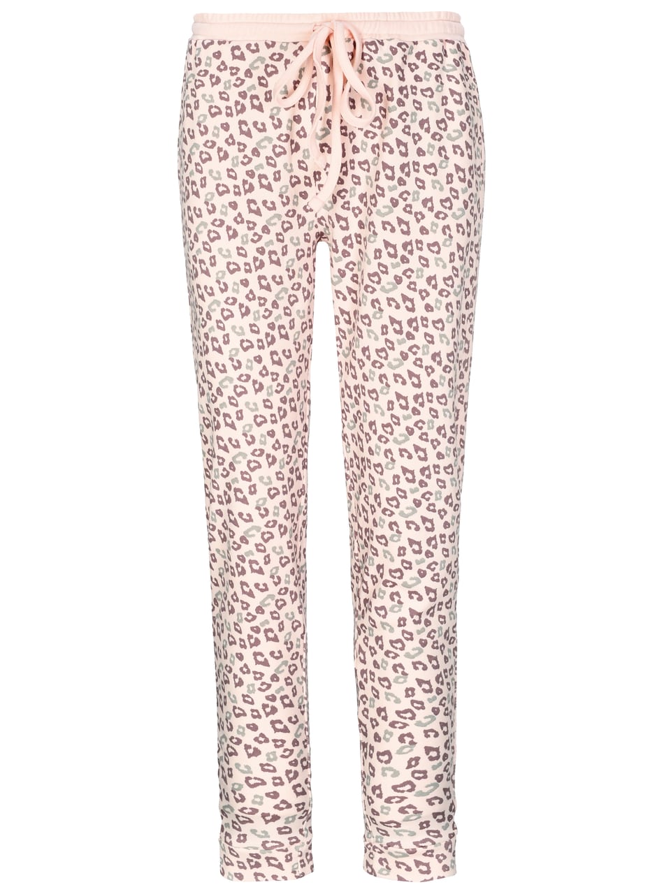 InLinea Da.-Pants Interlock Schlafanzug in Silkrose Leo