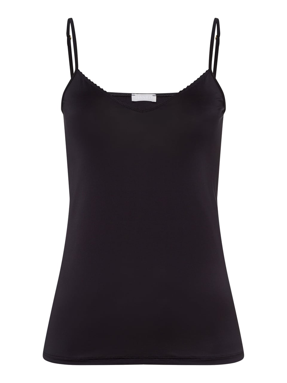 Hanro Spaghetti Top Oberteile in Black – Bild 1