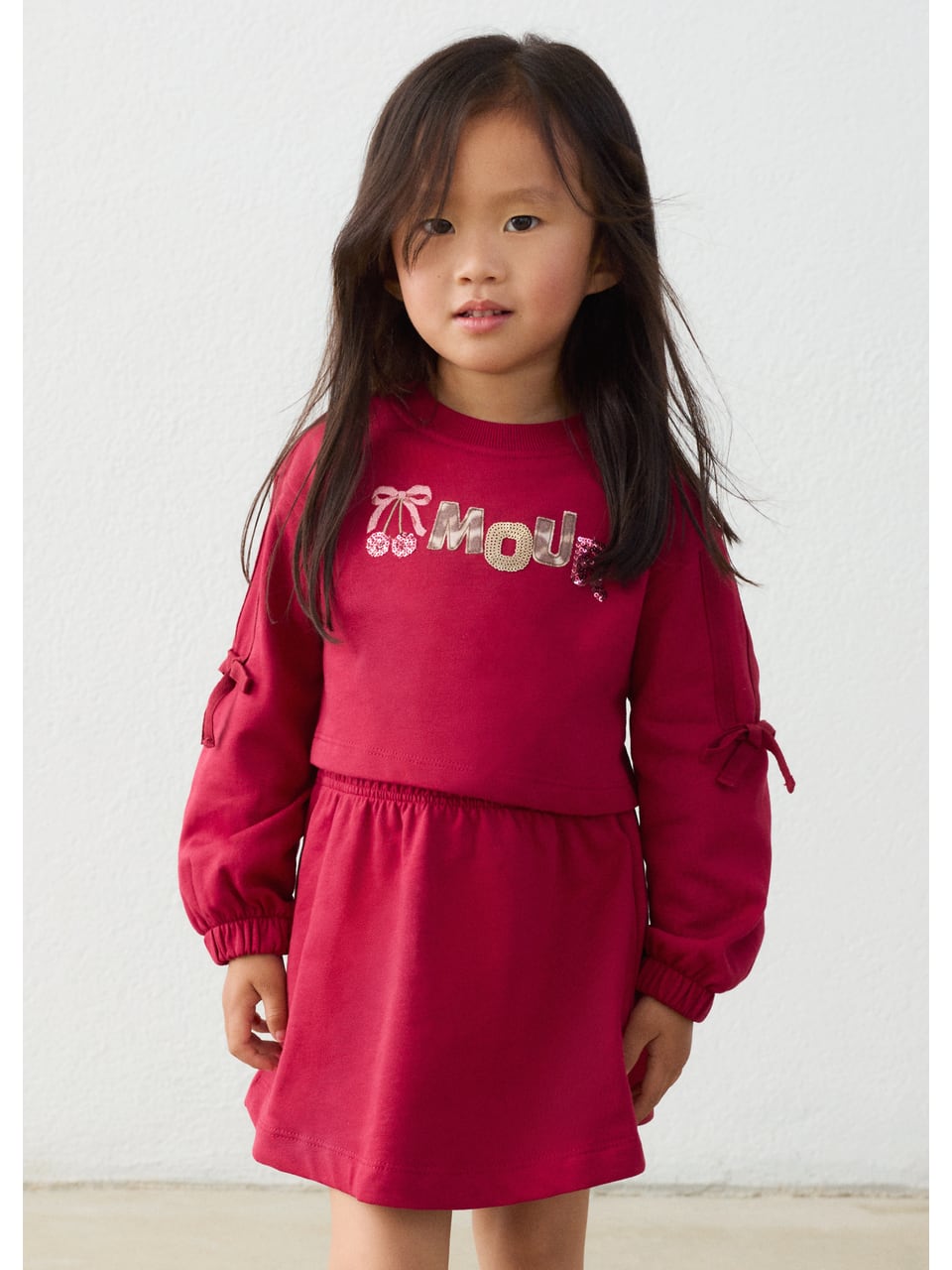 Mayoral Plüschkleid Cherry Kleider/Röcke in Kirsche – Bild 1
