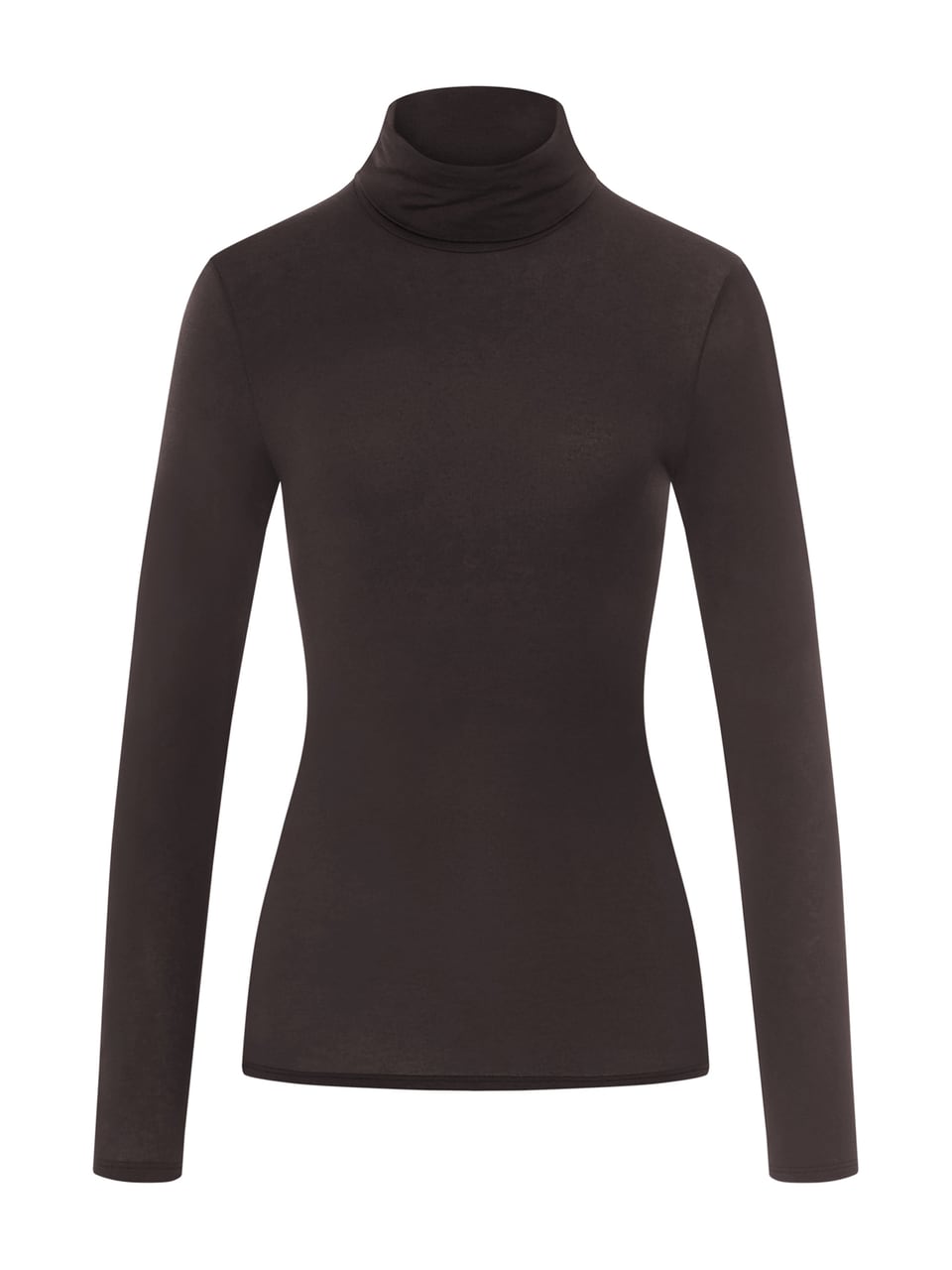 Hanro Rollkragenshirt in Dark Mocha