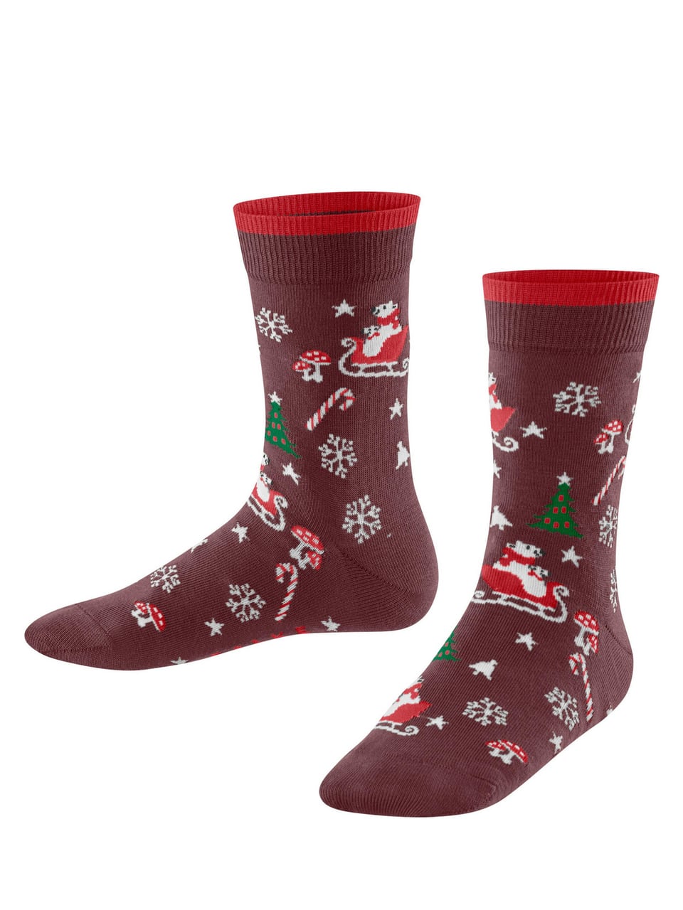 FALKE Beary X-Mas SO Strümpfe in Ruby – Bild 1